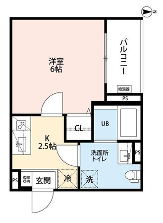 小路駅 徒歩3分 2階の物件間取画像